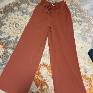 Pink Rose Wide Leg Dress Pant